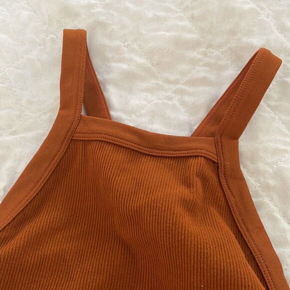 Brown bodysuit with Kris Kross straps to snap full bottom size Large - Picture 2 of 5